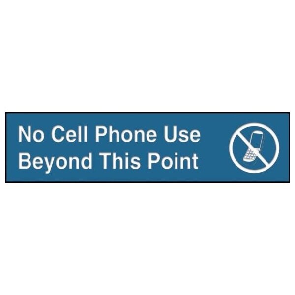 Accuform 12 in W x 3 in H, Engraved Plastic PSG651BU - main